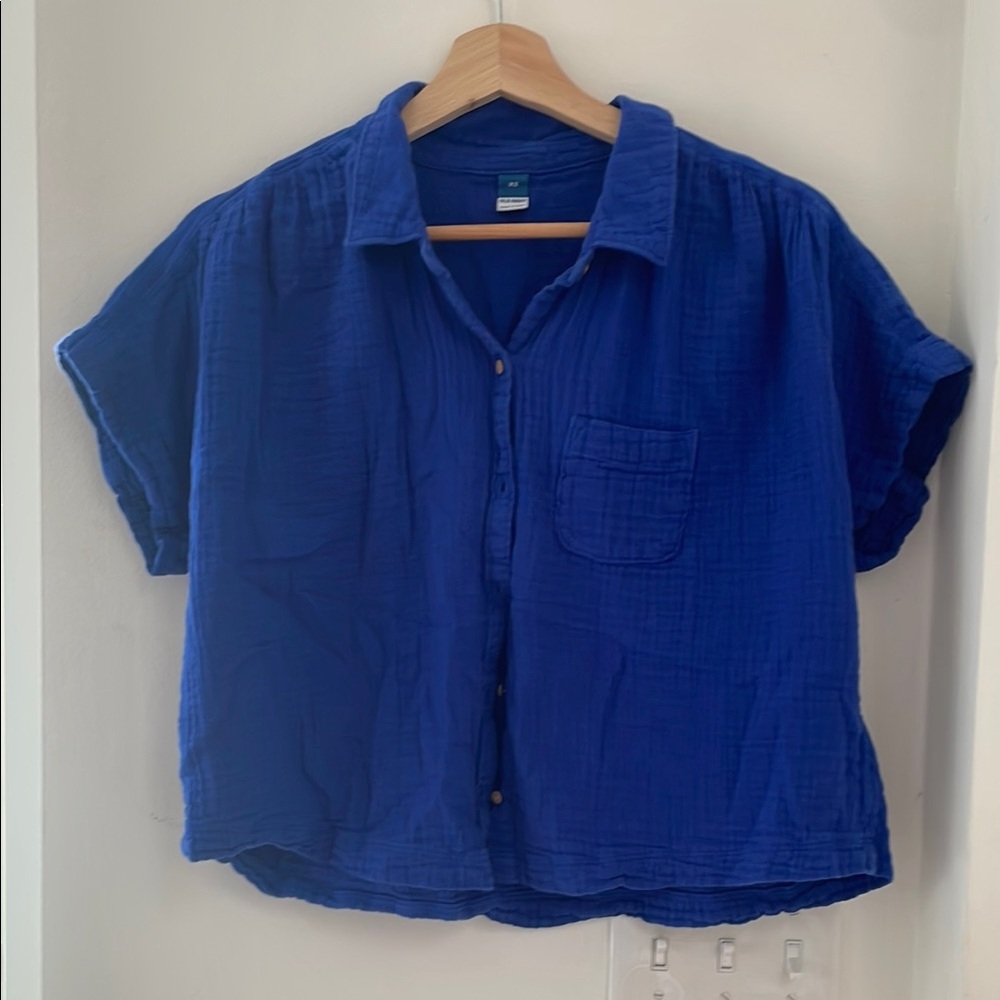 Old Navy Blue Button Down Shirt
